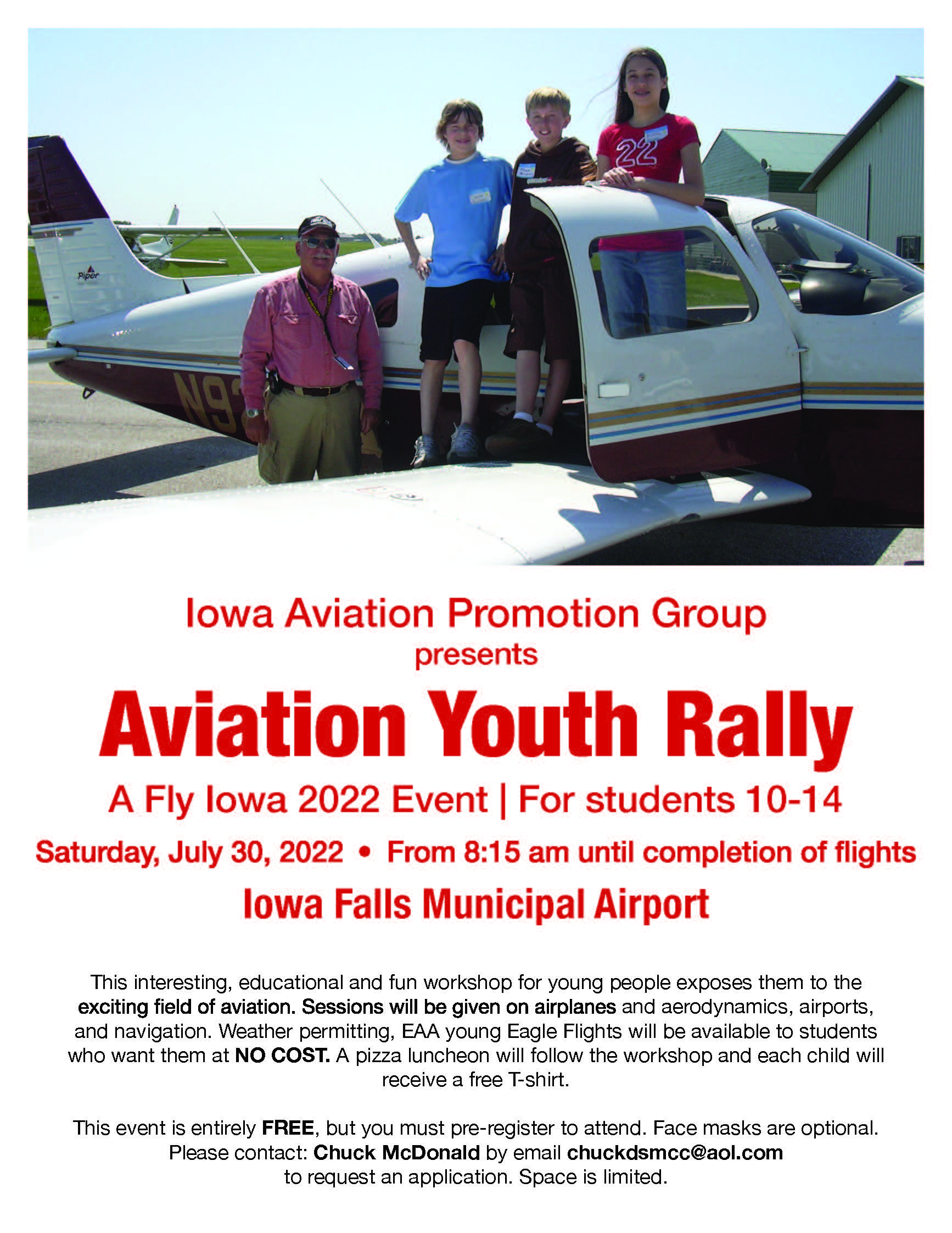 Aviation Youth Rally 2022 Iowa Aviation Promotion Group